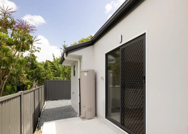 Secure courtyard access at disability-friendly unit on Beatty Road.