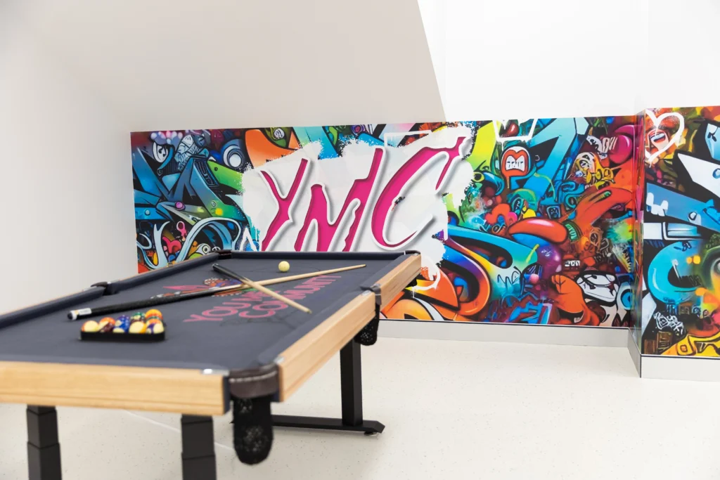 Pool Table at the legacy Hub