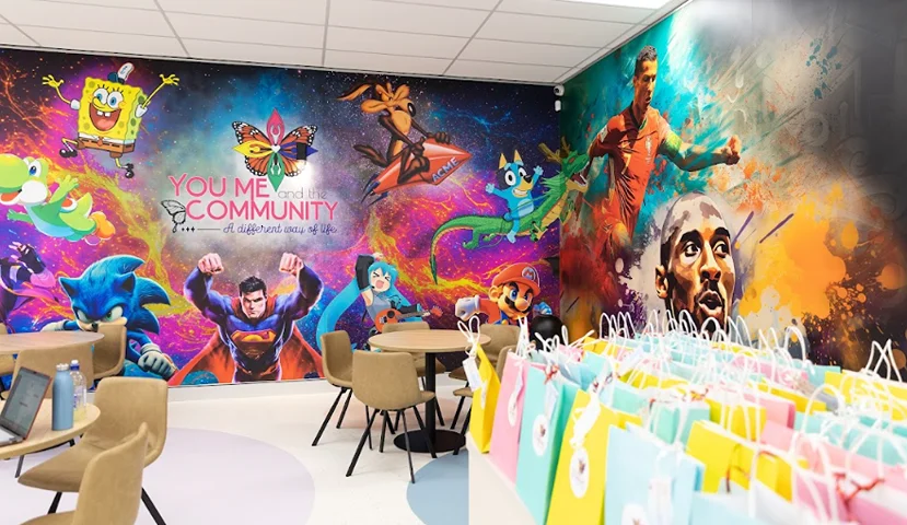 Colourful kids’ birthday party venue at You Me & the Community in Ipswich