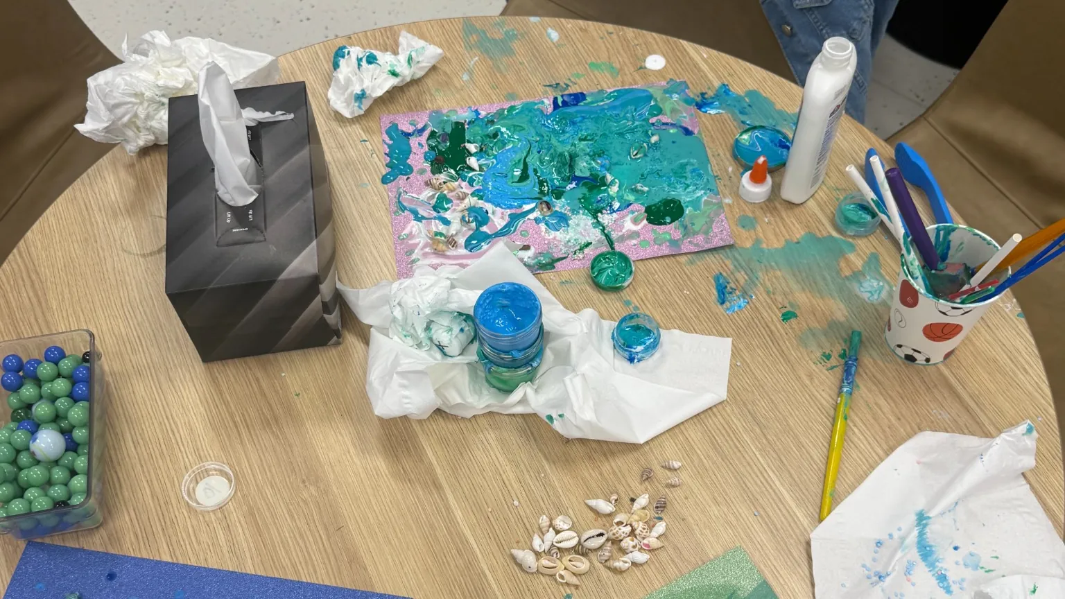 Creative kids painting activity at The Legacy Hub in Ipswich by You Me and Community